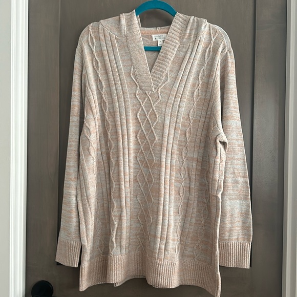 Market & Spruce Stitch Fix Hooded Knit Sweater Size 3X NWT - Picture 1 of 10
